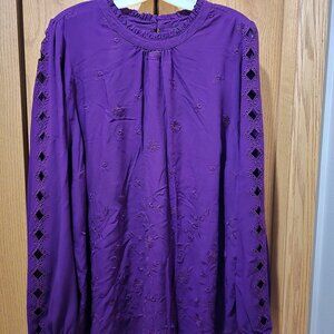 Plum Purple Women's Sz 3 Torrid Blouse